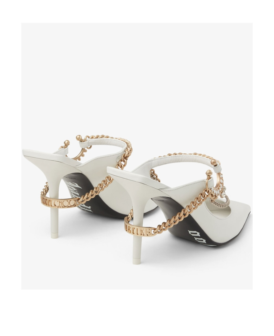 Jimmy Choo X Jean Paul Gaultier Bing Pointed High Heels In White
