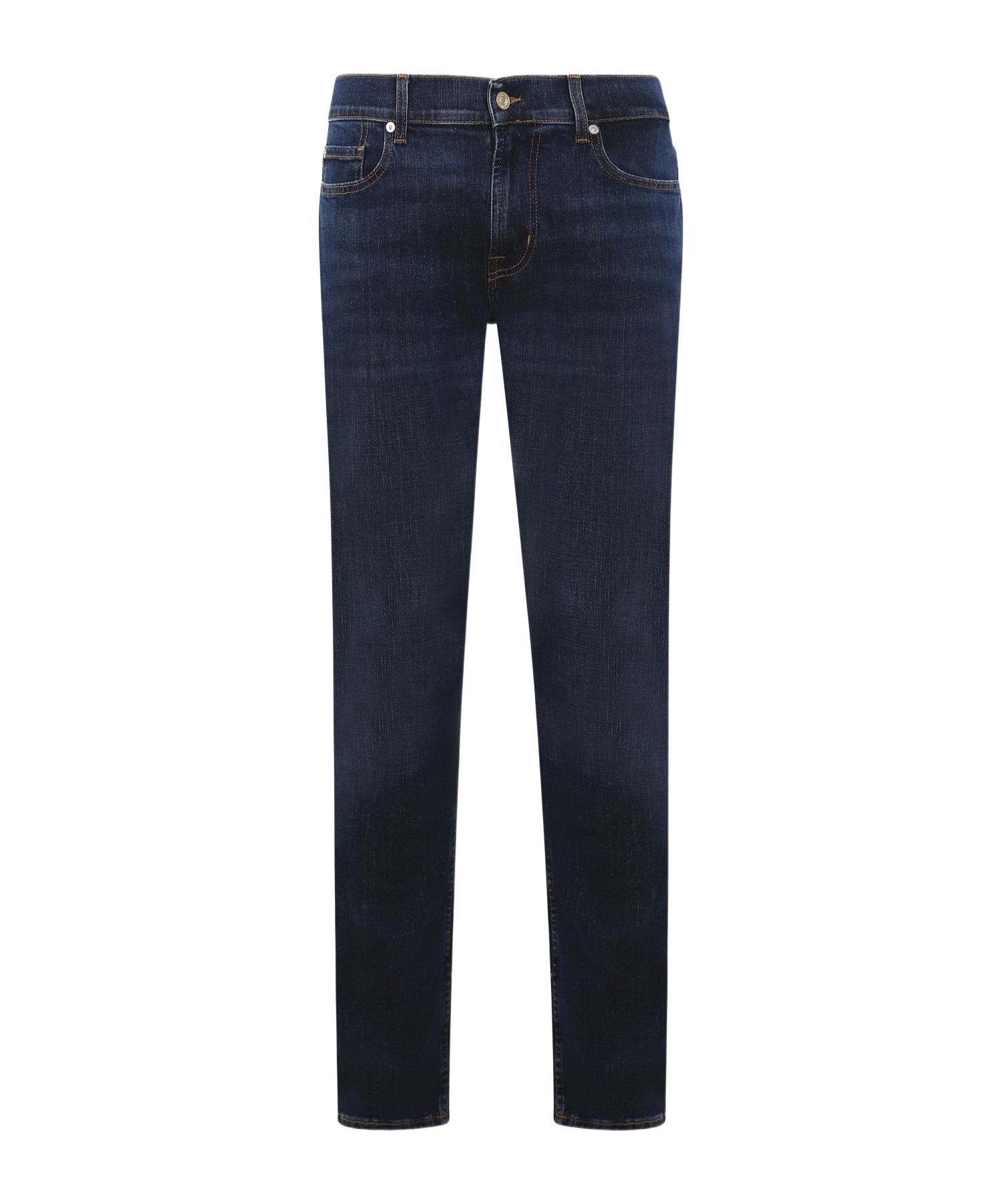 7 For All Mankind Multi-pocket Denim Trousers In Black