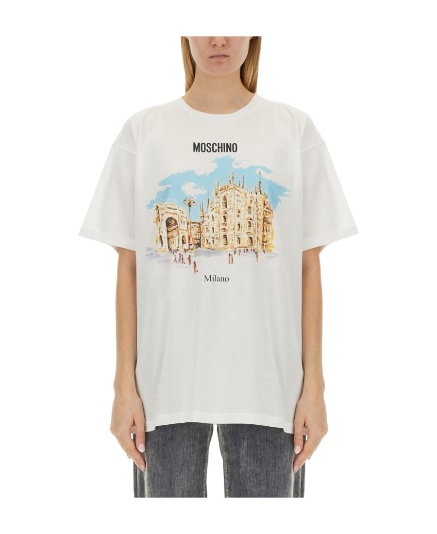 Moschino T-shirt With Logo In White