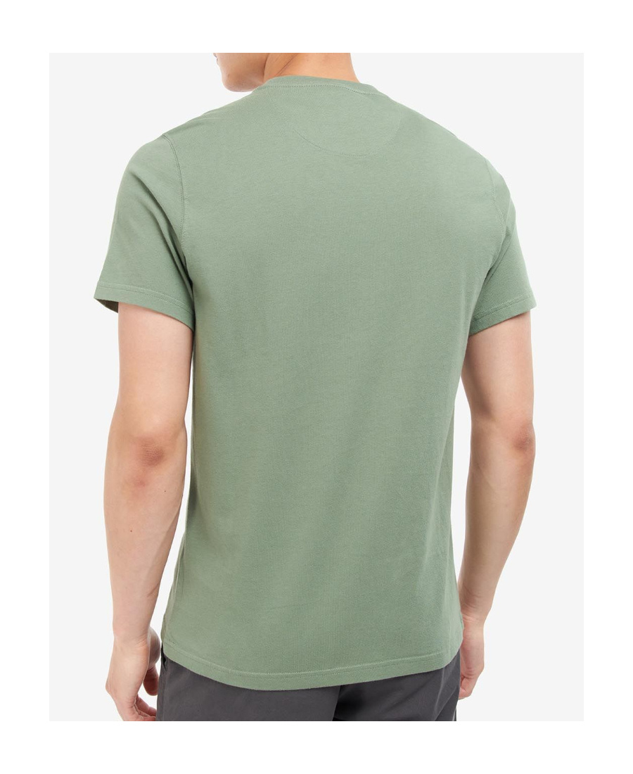 BARBOUR EMBROIDERED-LOGO COTTON T-SHIRT