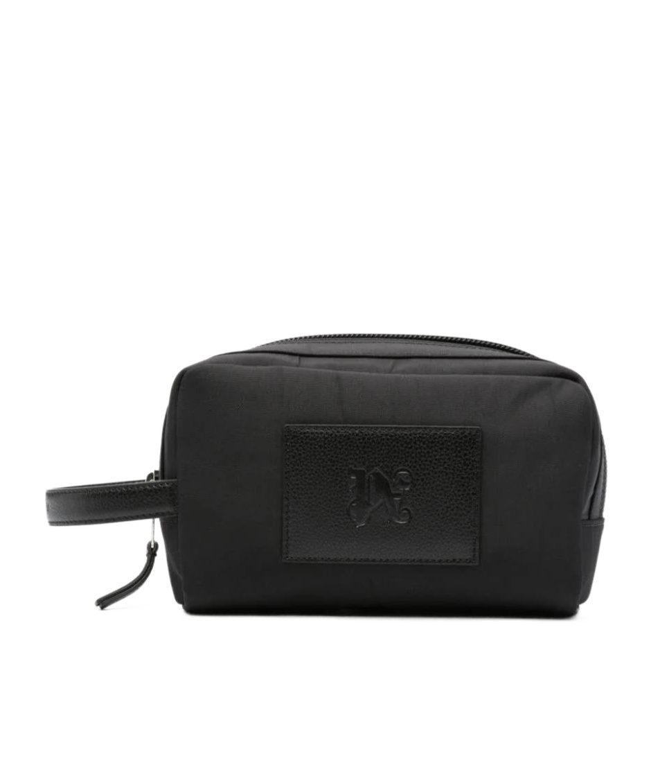 Palm Angels Zipper Handbag In Black
