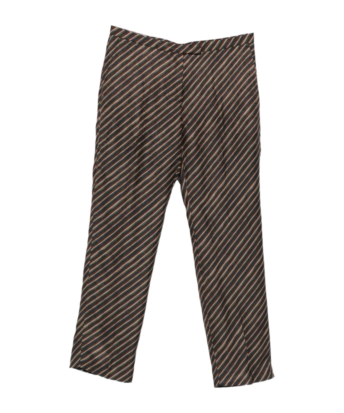 Dries Van Noten Palola Wool Striped Trousers Clothing In Brown