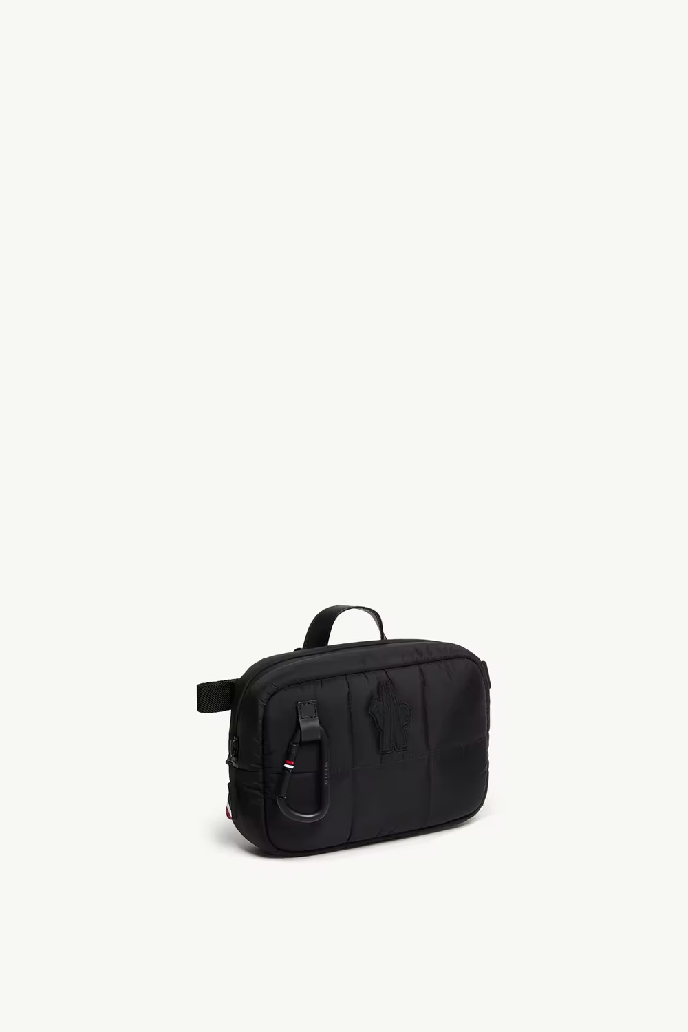 Moncler Grenoble Logo Patch Zip-up Shoulder Bag In Black