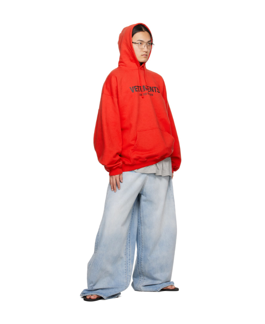 Vetements Red 'limited Edition' Hoodie In Red