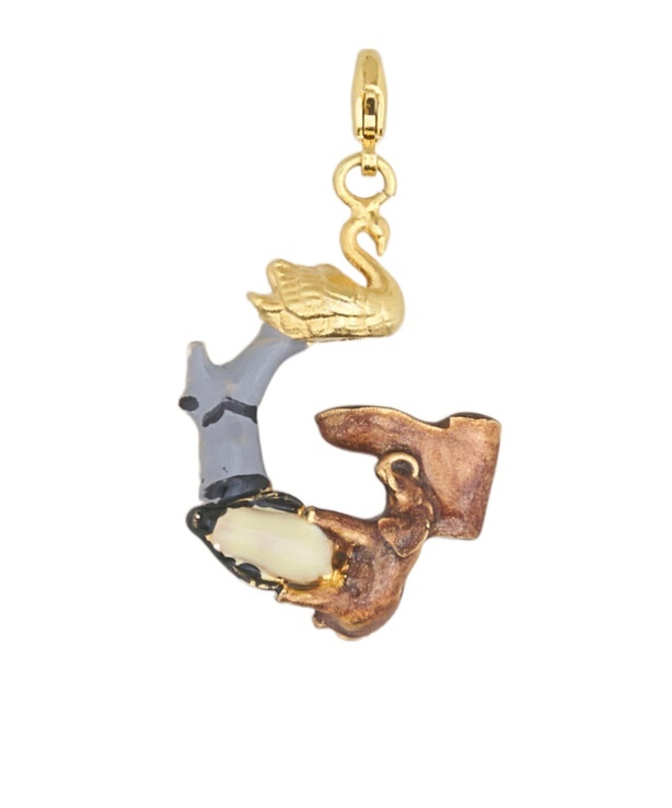 Marni Alphabet G Charm Pendant In Gold