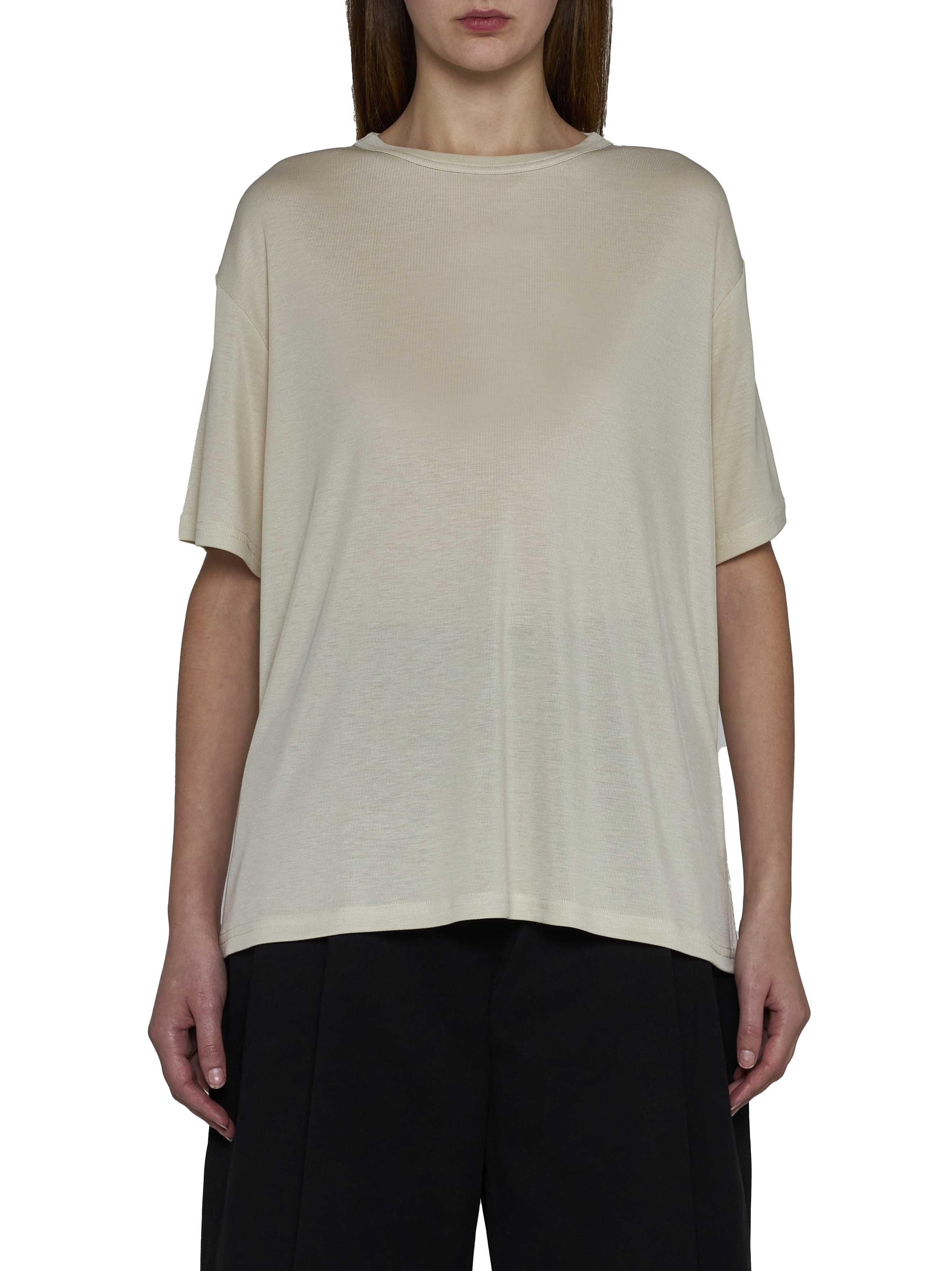 Shop Studio Nicholson Short-sleeved Crewneck T-shirt In Nude