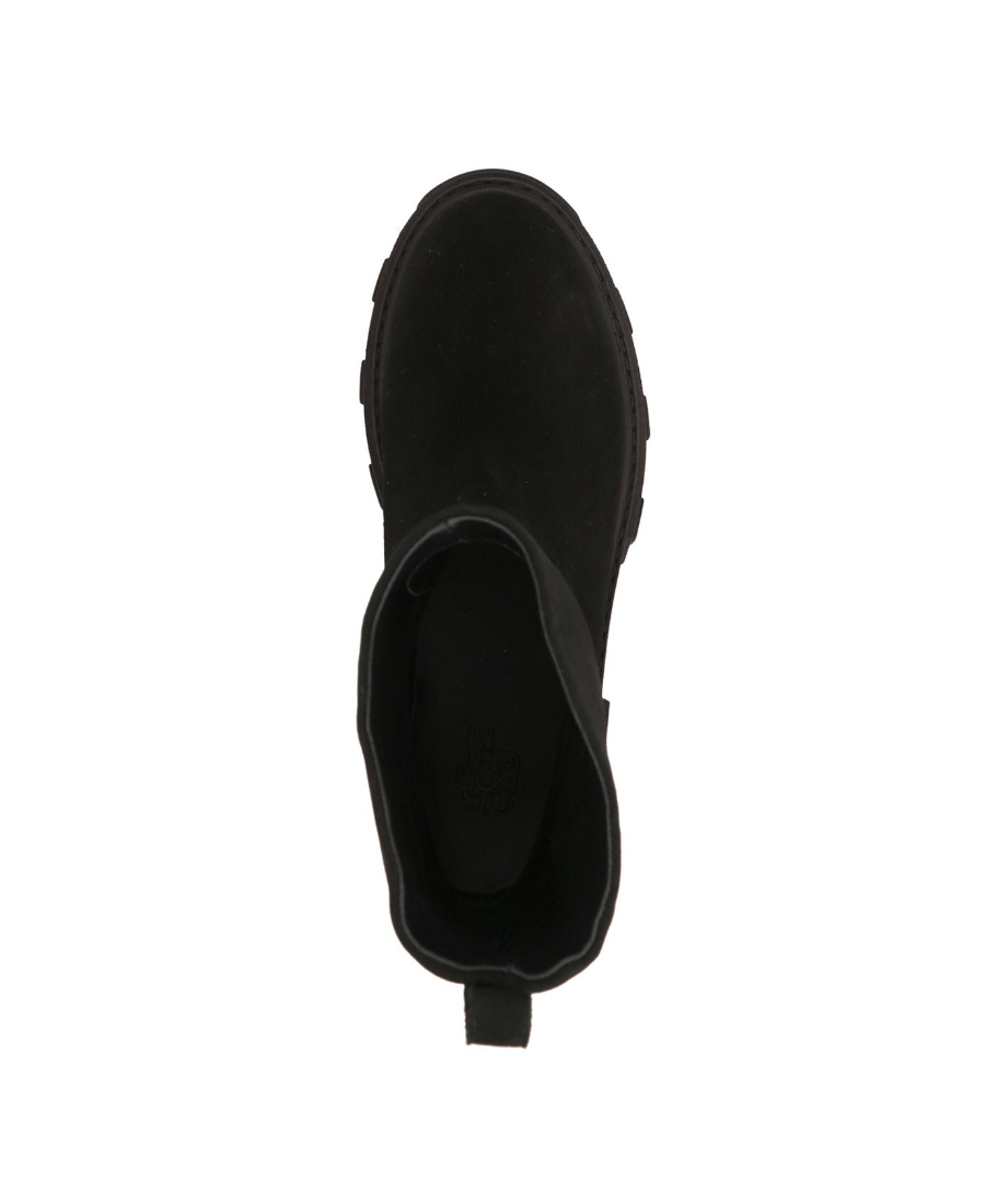Gia Couture Round-headed Ankle Boots In Black