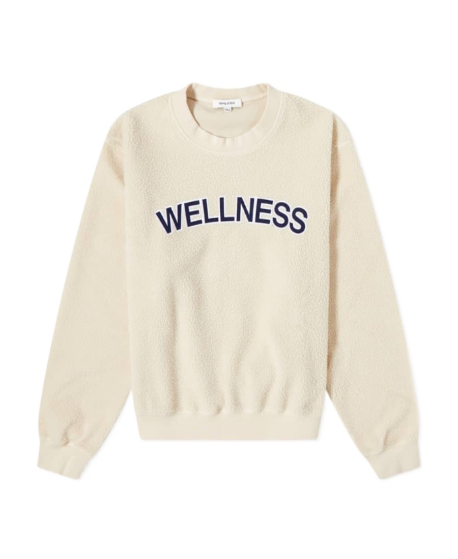 Sporty And Rich Sporty  Rich Sherpa Wellness Crewneck Sweatshirt In Pattern