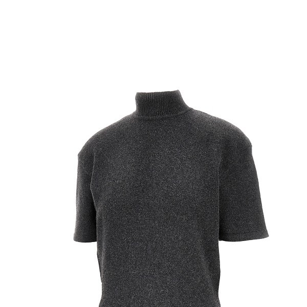Jacquemus Knitted Wool And Cashmere Minidress In Black