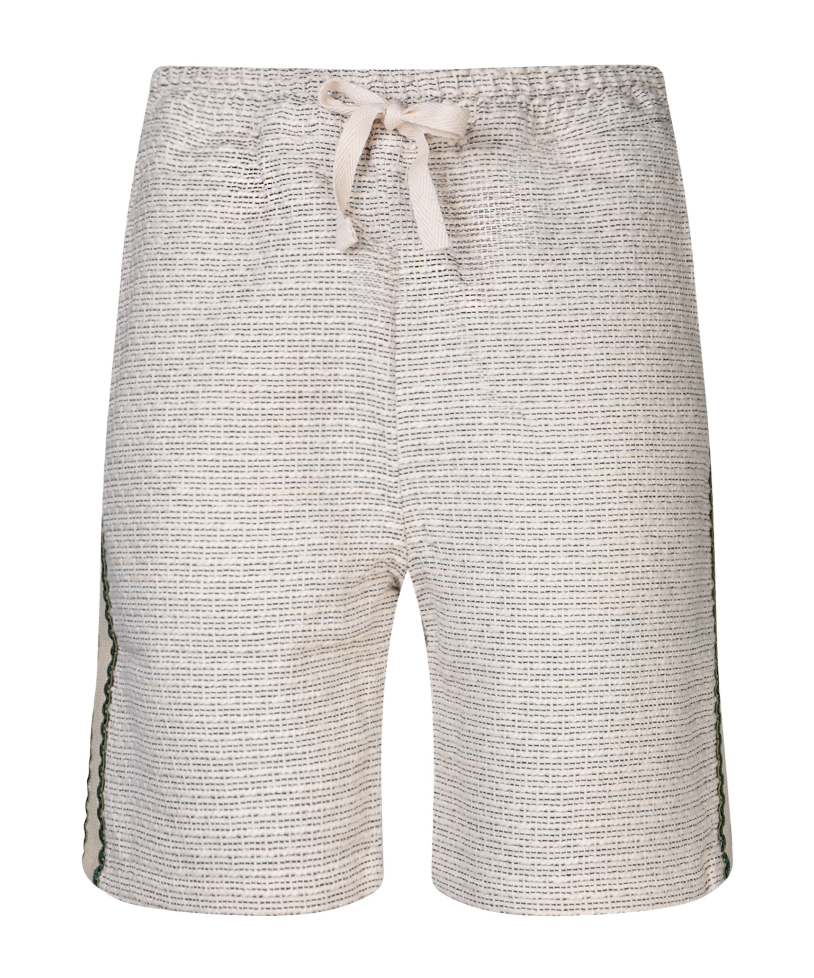 Drôle De Monsieur Cotton Blend Shorts With Drawstring In White