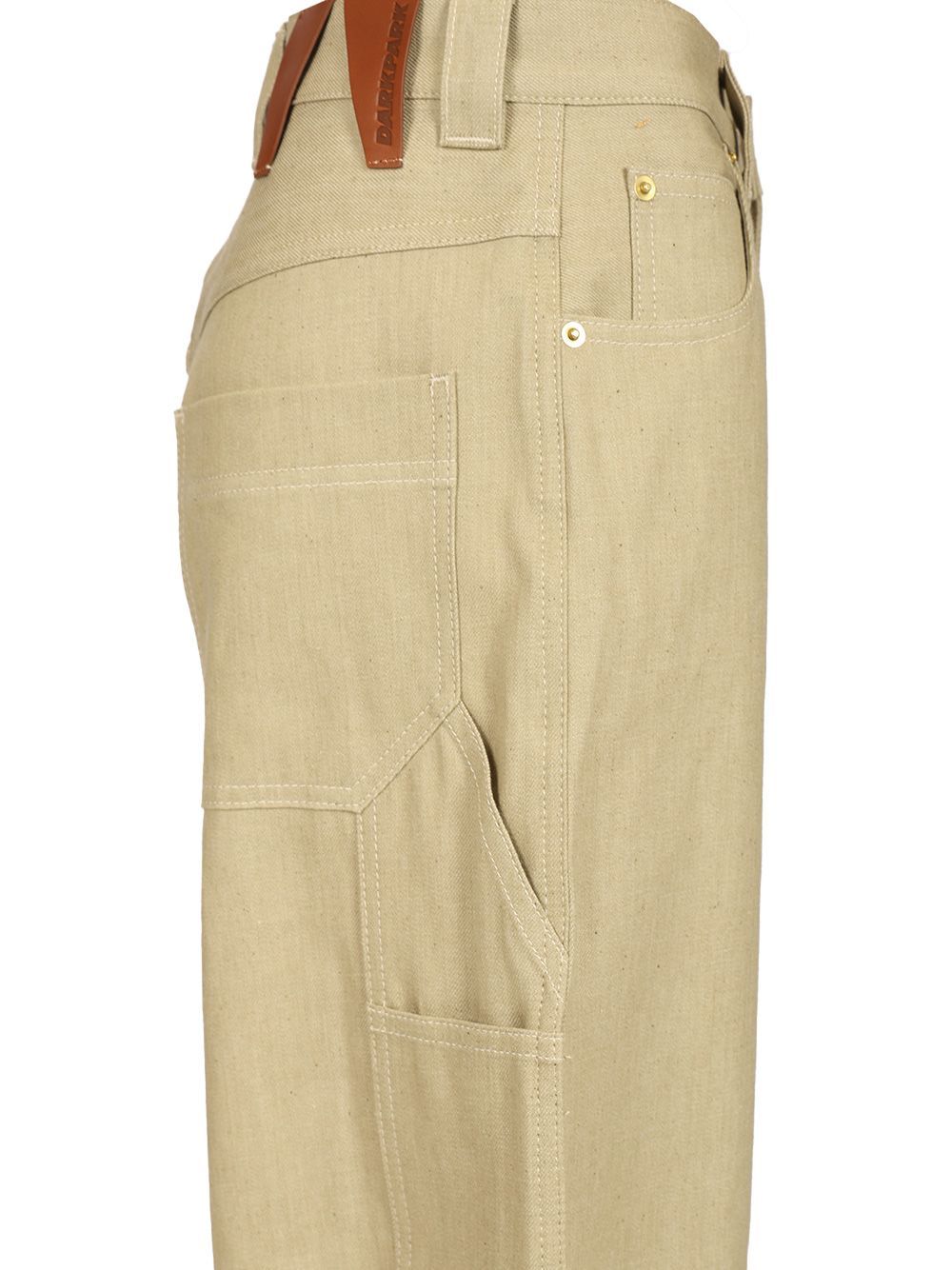 Darkpark Audrey Pants In Beige Cotton In Nude