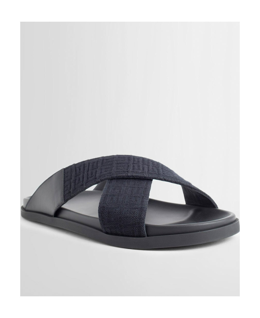 Givenchy G Plage Crossed-strap Flip Flops In Black