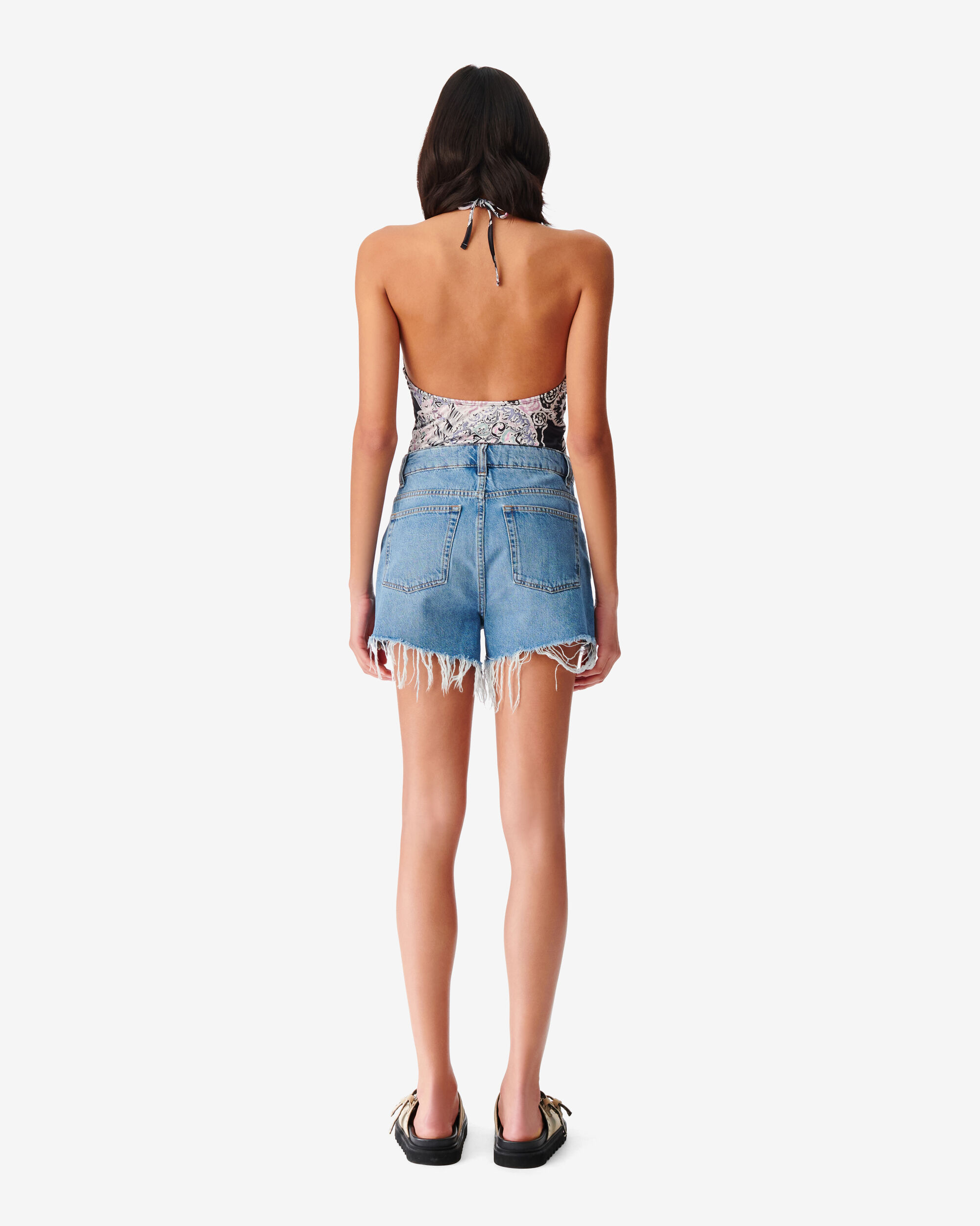 Iro Denim Shorts In Blue