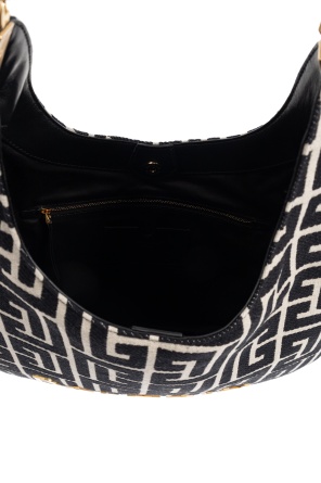 Balmain 1945 Soft Hobo Large Monogrammed Jacquard Tote Bag