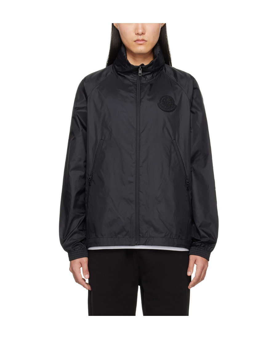 Moncler Lightweight Hooded Jacket In Black