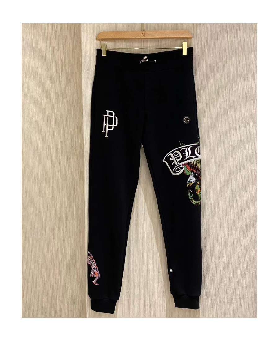 Philipp Plein Logo Printed Sweatpants In Black