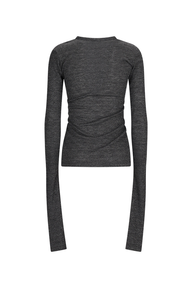 Darkpark Long-sleeved T-shirt In Gray