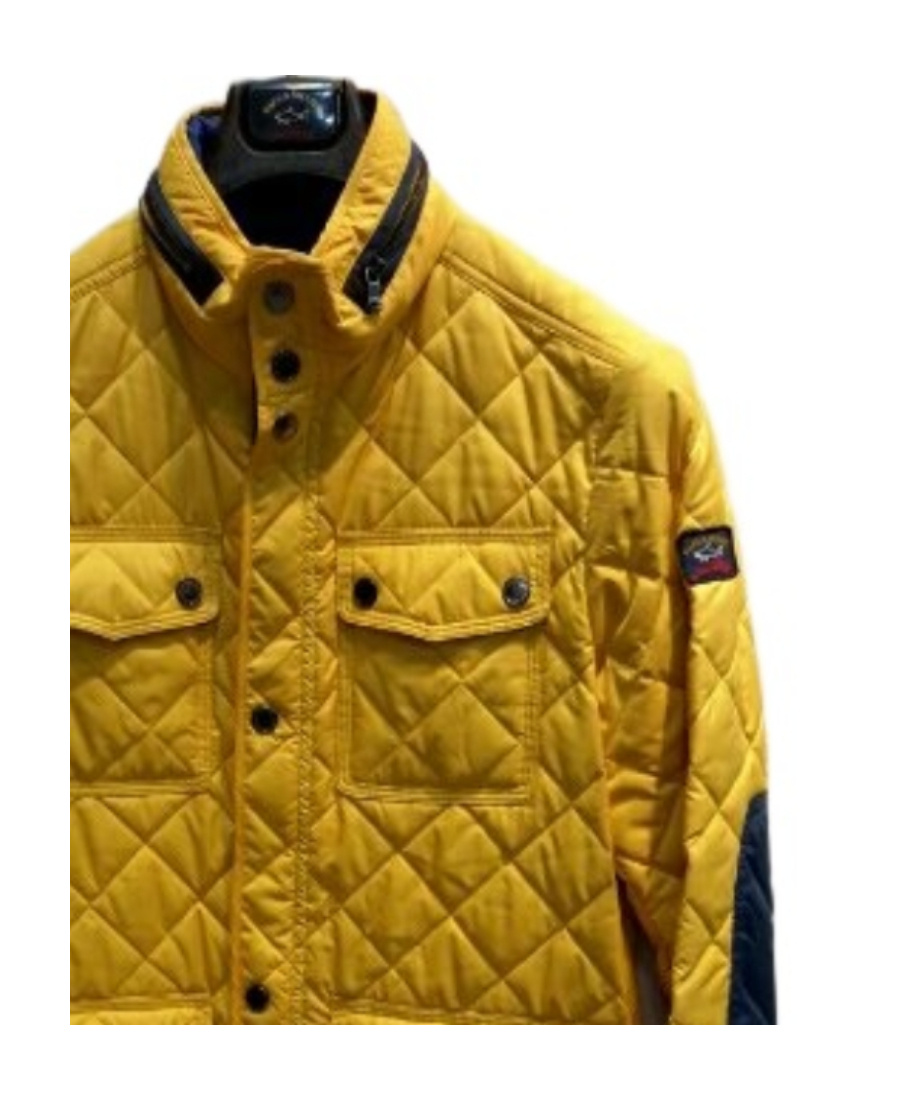 Shop Paul & Shark High-necked Quilted Casual Jacket In Brown