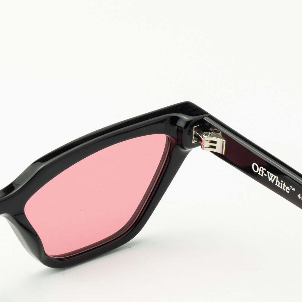 Off-white Geometric Frame Sunglasses In Pink