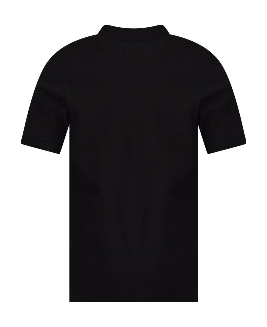 Paul Smith Zebra-patch Polo Shirt In Black