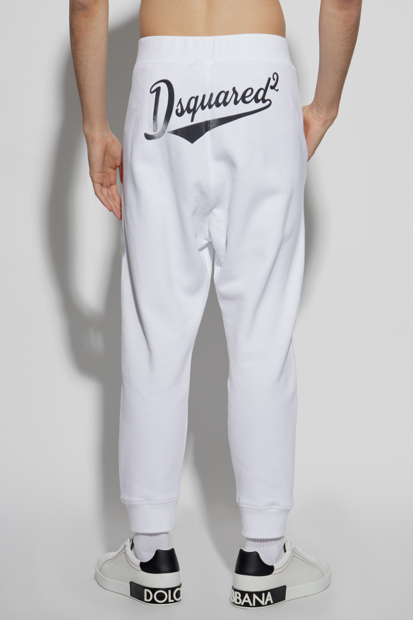 DSQUARED2 LOGO-PRINT TRACK PANTS