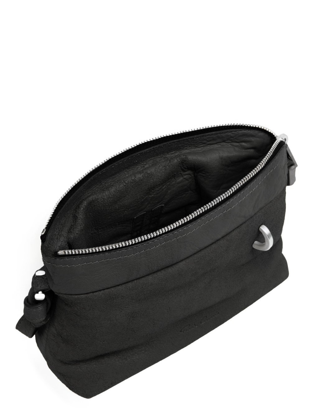 Rick Owens Zippered Shoulder Bag In Black