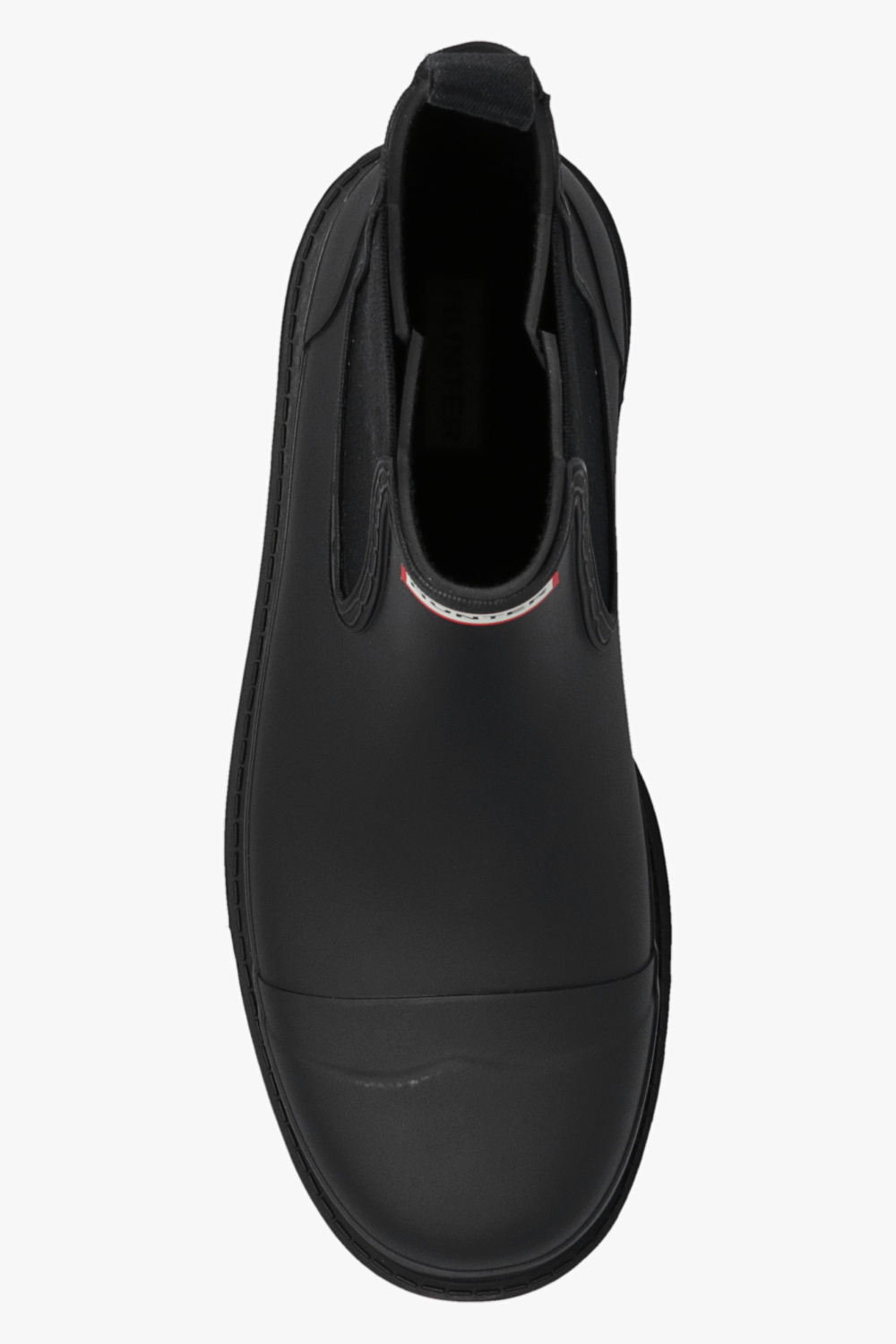Hunter Commando Chelsea Ankle Boots In Black