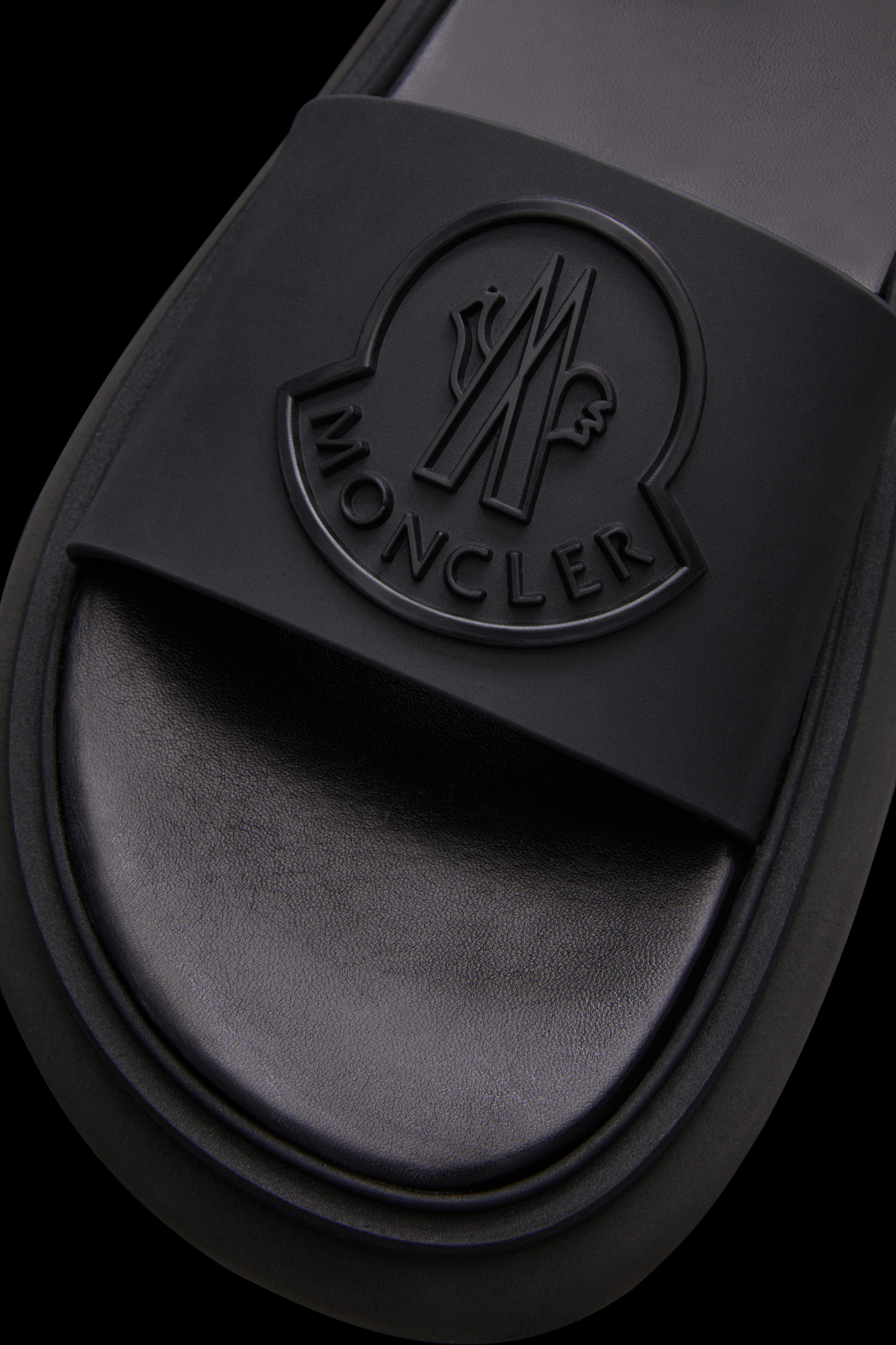 MONCLER JEANNE LOGO-EMBOSSED SLIDES