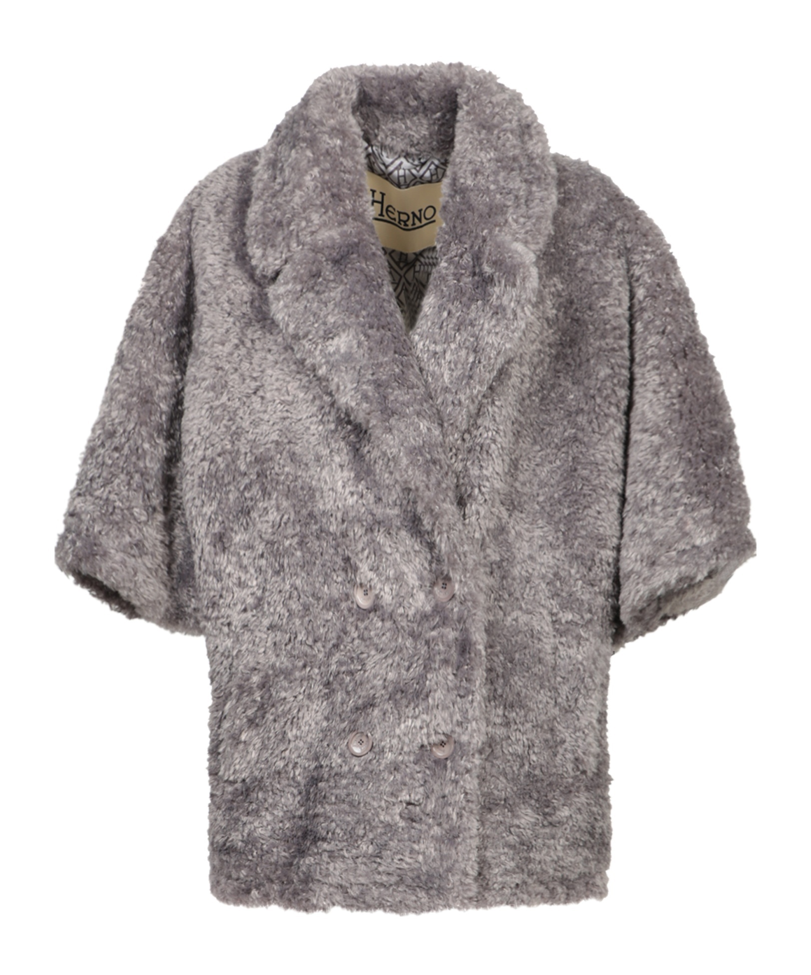 Herno Short-sleeved Jacket In Gray