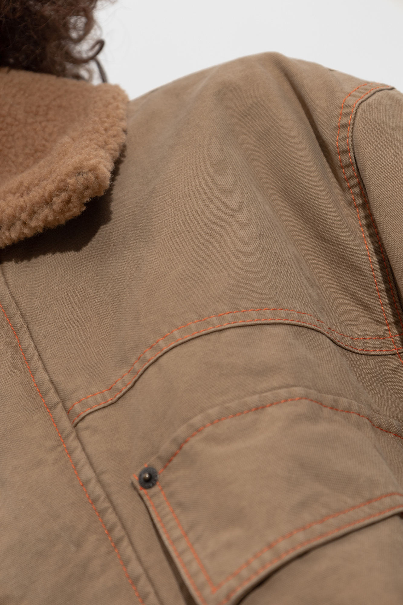 Dsquared2 Long Sleeve Casual Jacket In Brown