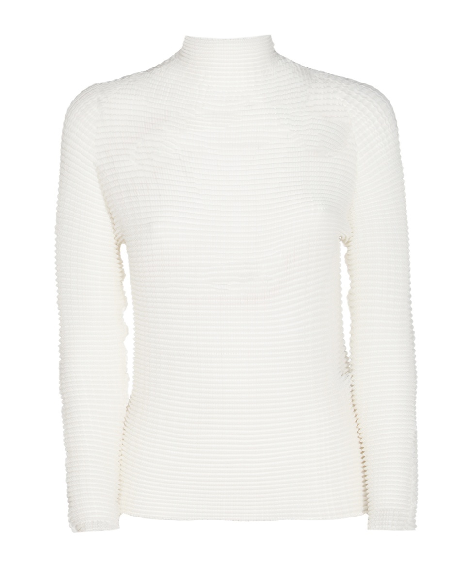 Issey Miyake Plissé-effect Jumper In White