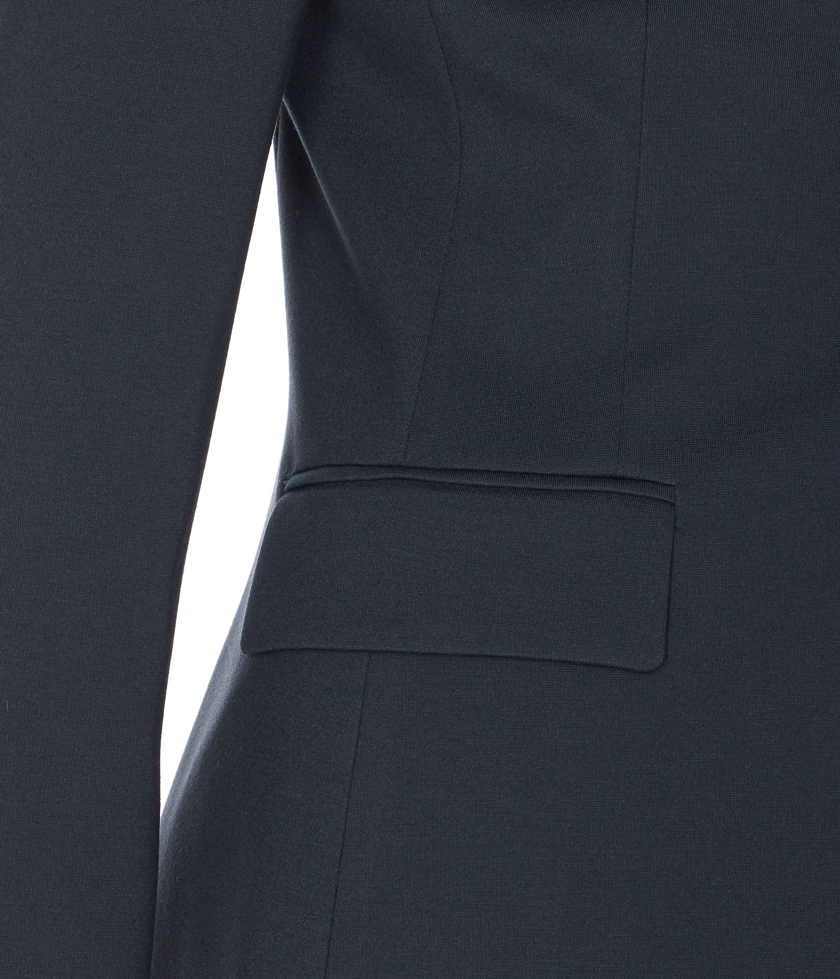 Pinko Tailored Jacket With Flap Pockets And Notched Lapels In Blue