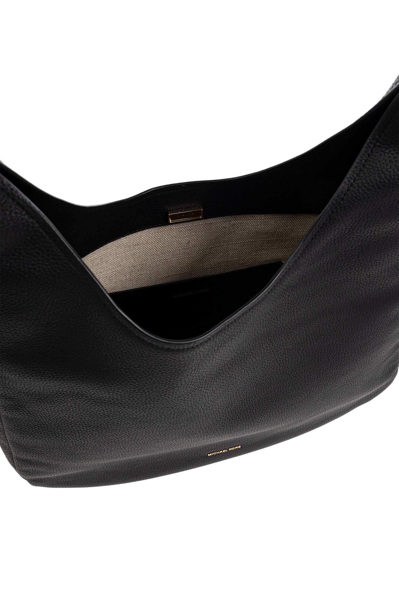 Shop Michael Michael Kors Large Nolita Shoulder Bag In Black