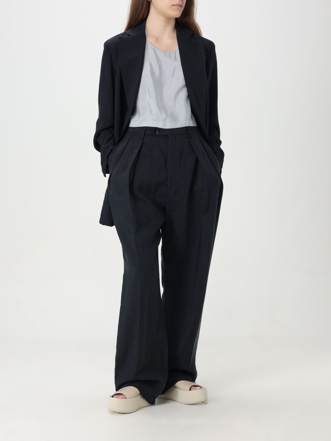 Barena Venezia Tom Lieve Pleat-detail Trousers In Black