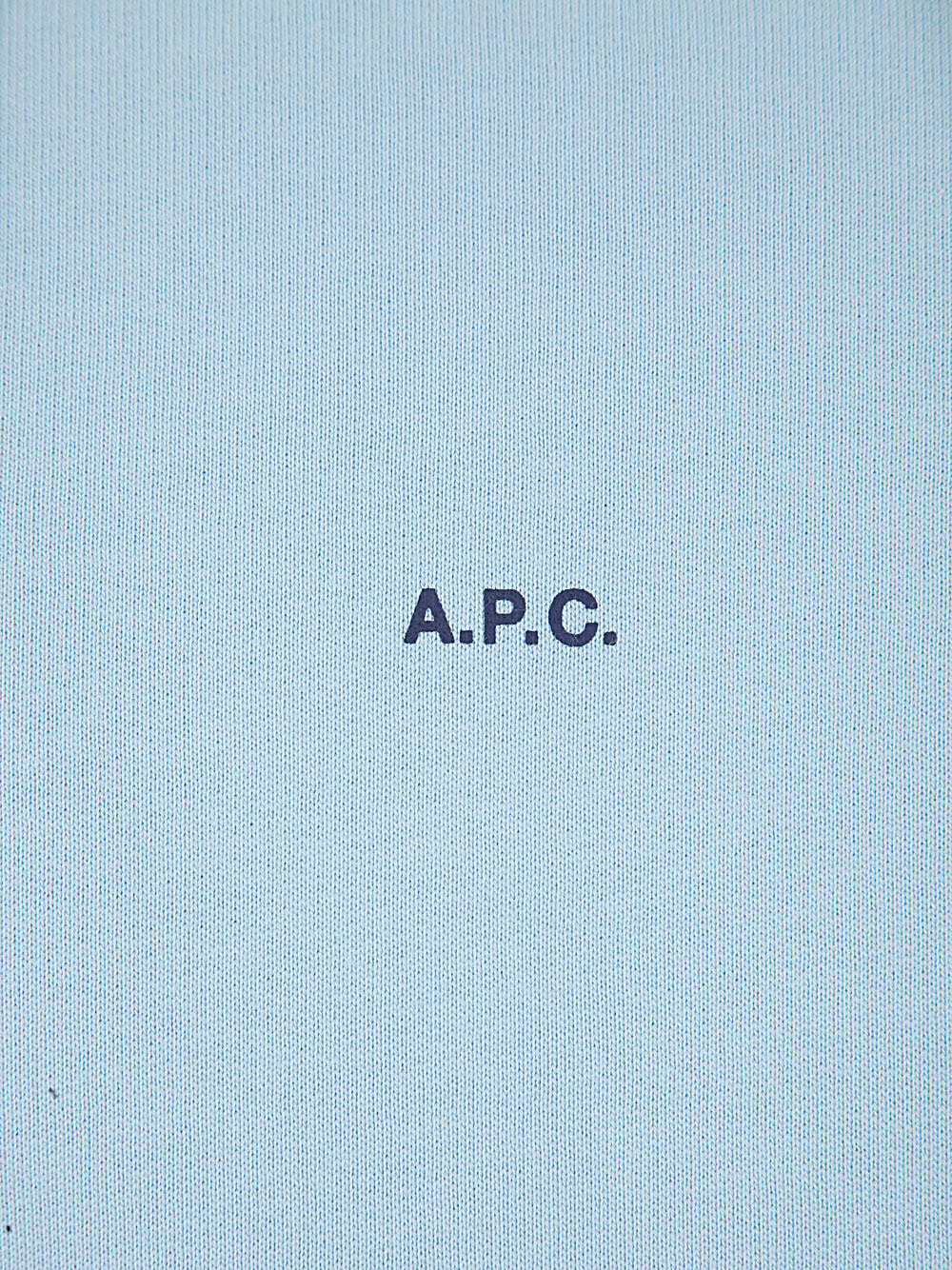 Apc A.p.c. Logo Printed Drawstring Hoodie In Blue