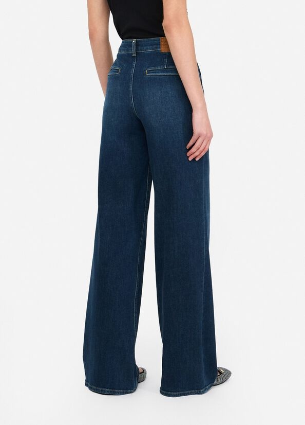 Liu •jo Wide-leg Jeans In Blue
