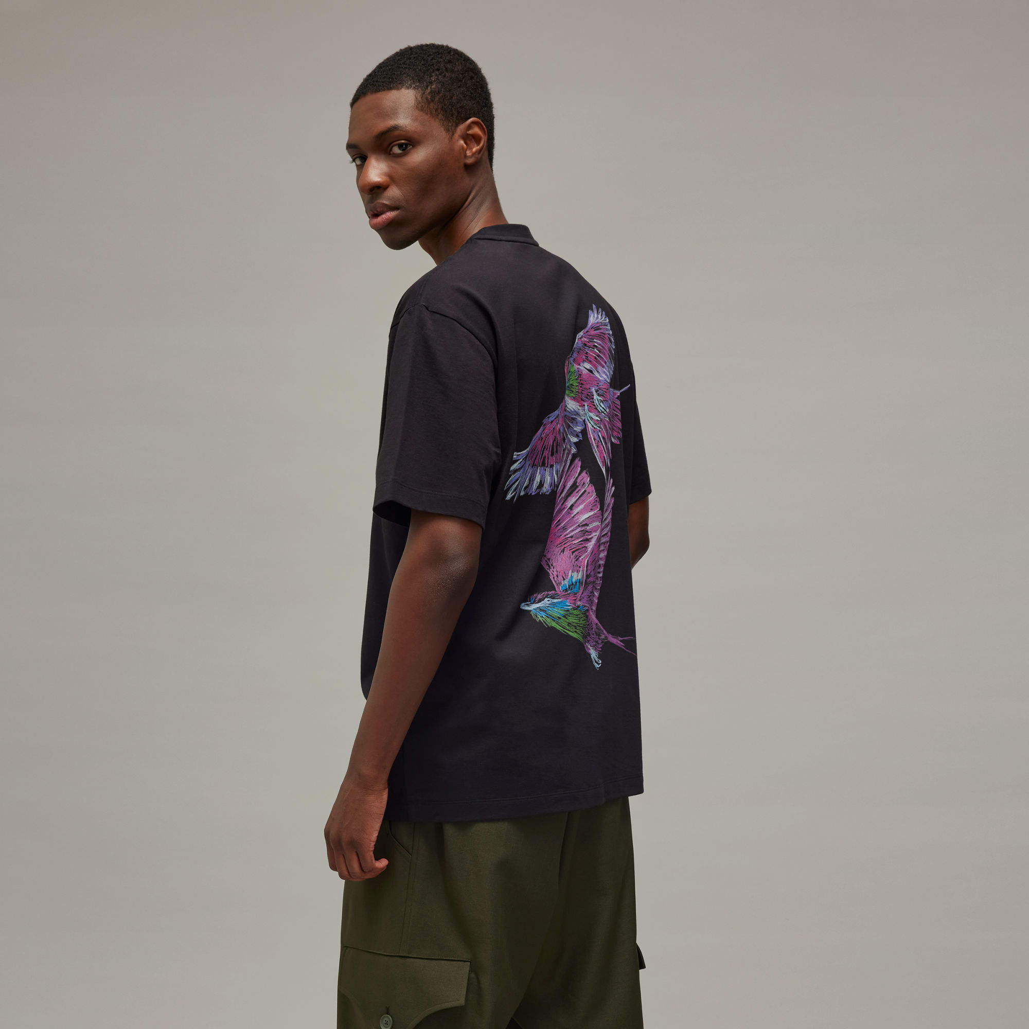 Y-3 M Wo Ss Tee In Black