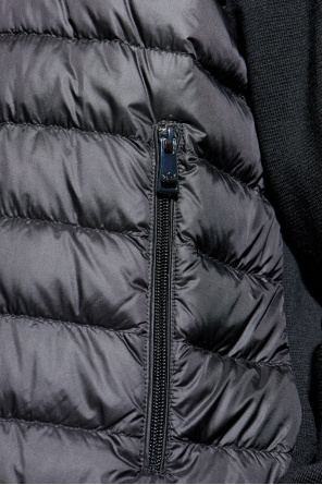 Paul & Shark Quilted Wool-panel Jacket In Blue