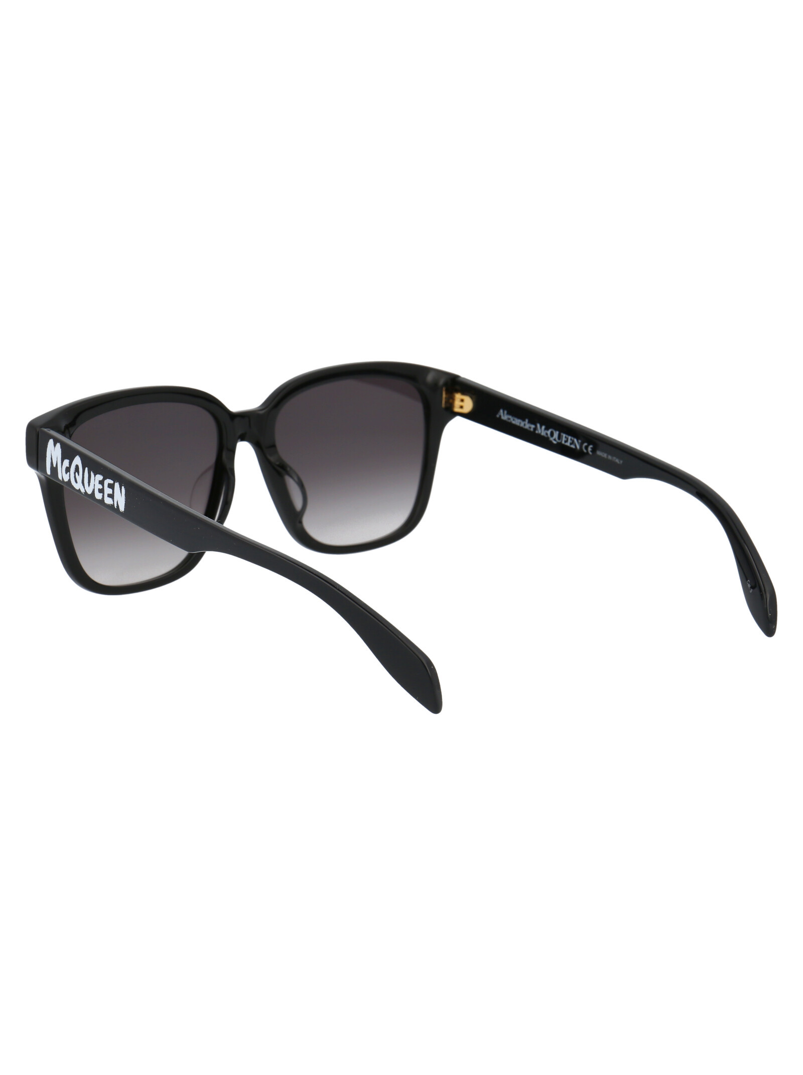 Alexander Mcqueen Gradient Square-frame Sunglasses In Black