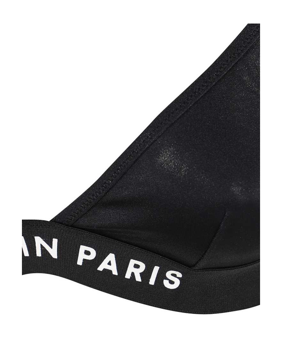 Balmain Two-piece Bikini Set In Black