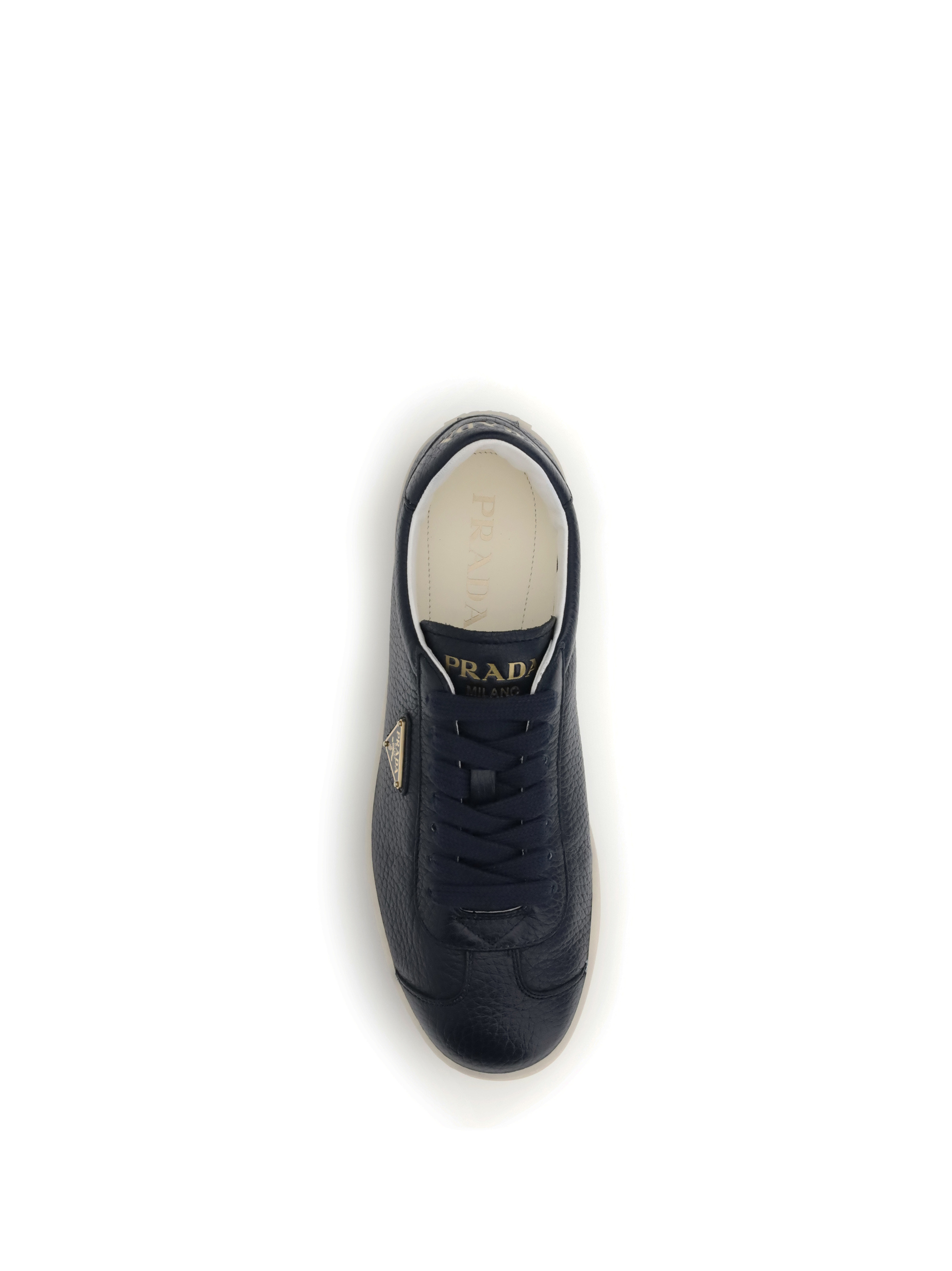 Prada Lace-up Sneakers In Blue