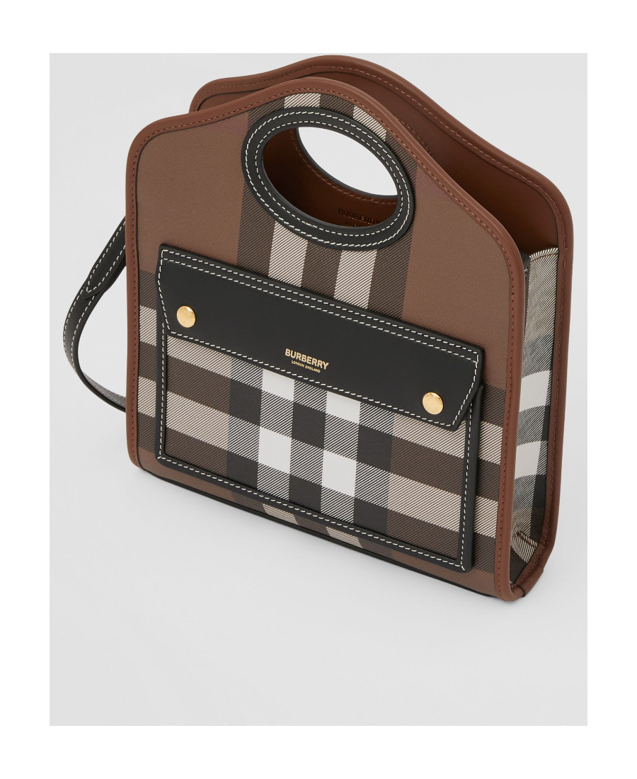 Burberry Check-patterned Mini Tote Bag