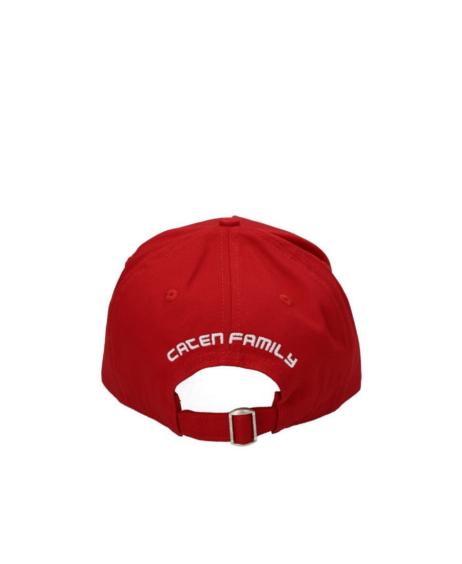 Dsquared2 Logo-embroidered Baseball Cap In Red