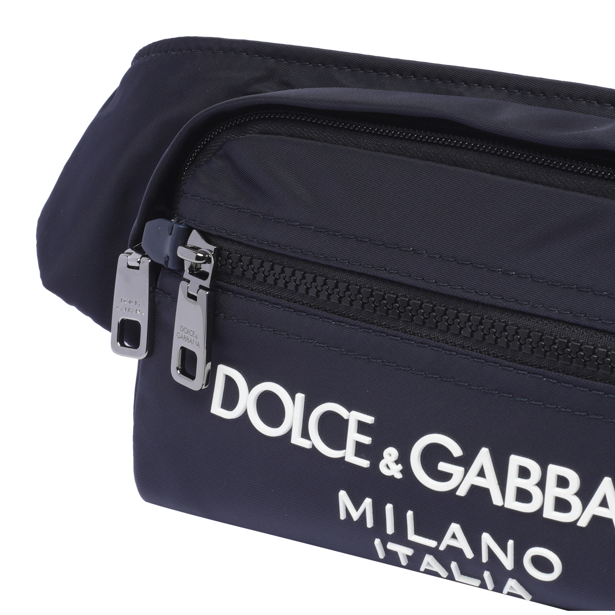 Dolce & Gabbana Raised Logo Belt Bag In Black