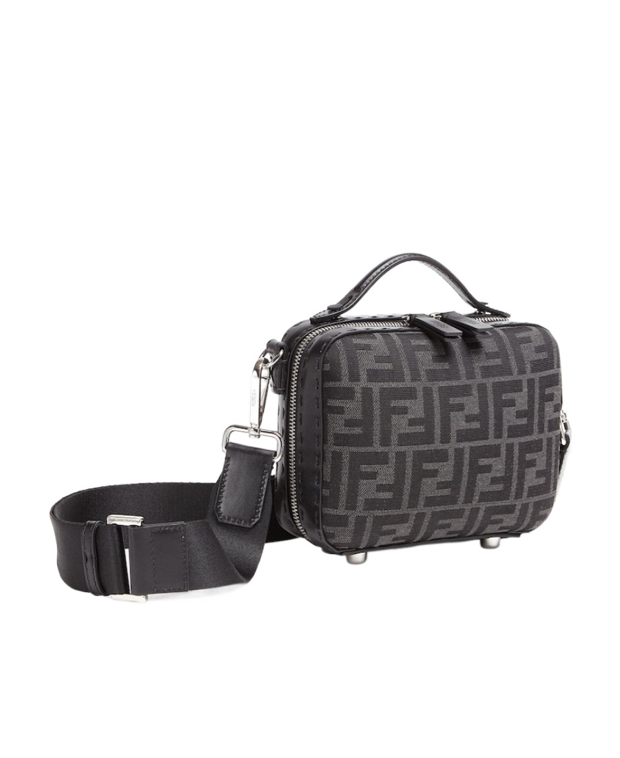 Fendi Ff Logo-print Tote Bag In Gray