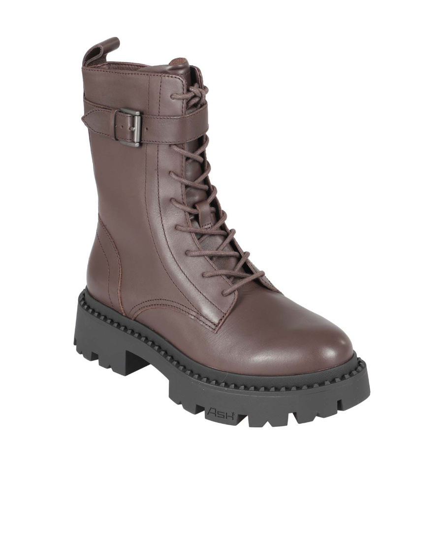Ash Comboa Mustang Leather Ankle Boots In Multi