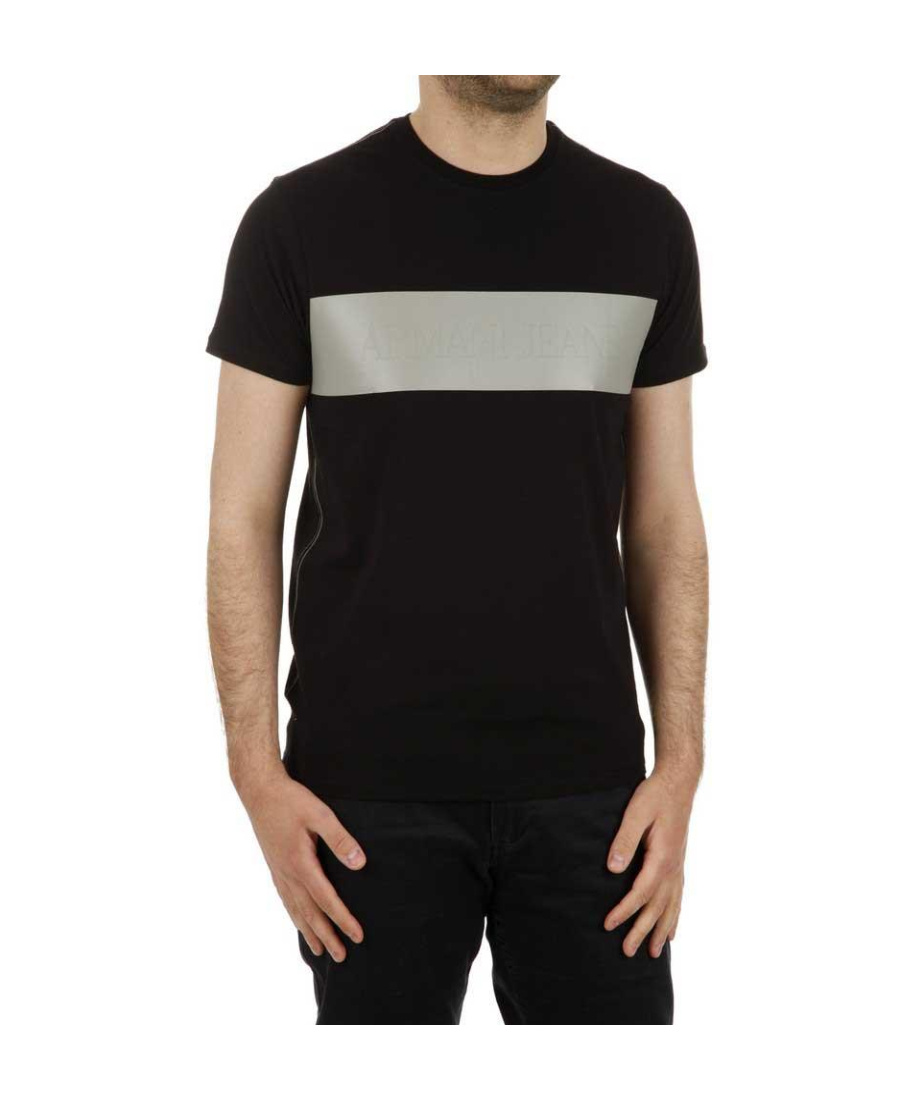 Armani Jeans Logo Details T-shirt In Black
