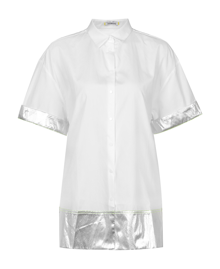 Iceberg A Short Sleeved Shirt In White