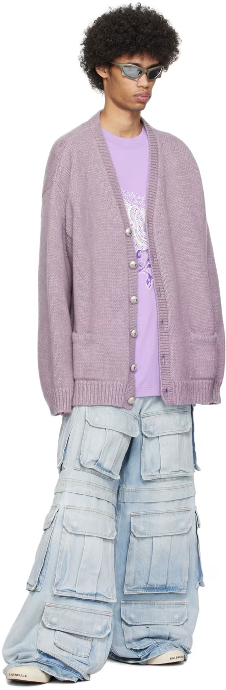 Vetements Cardigan Sweater In Pink
