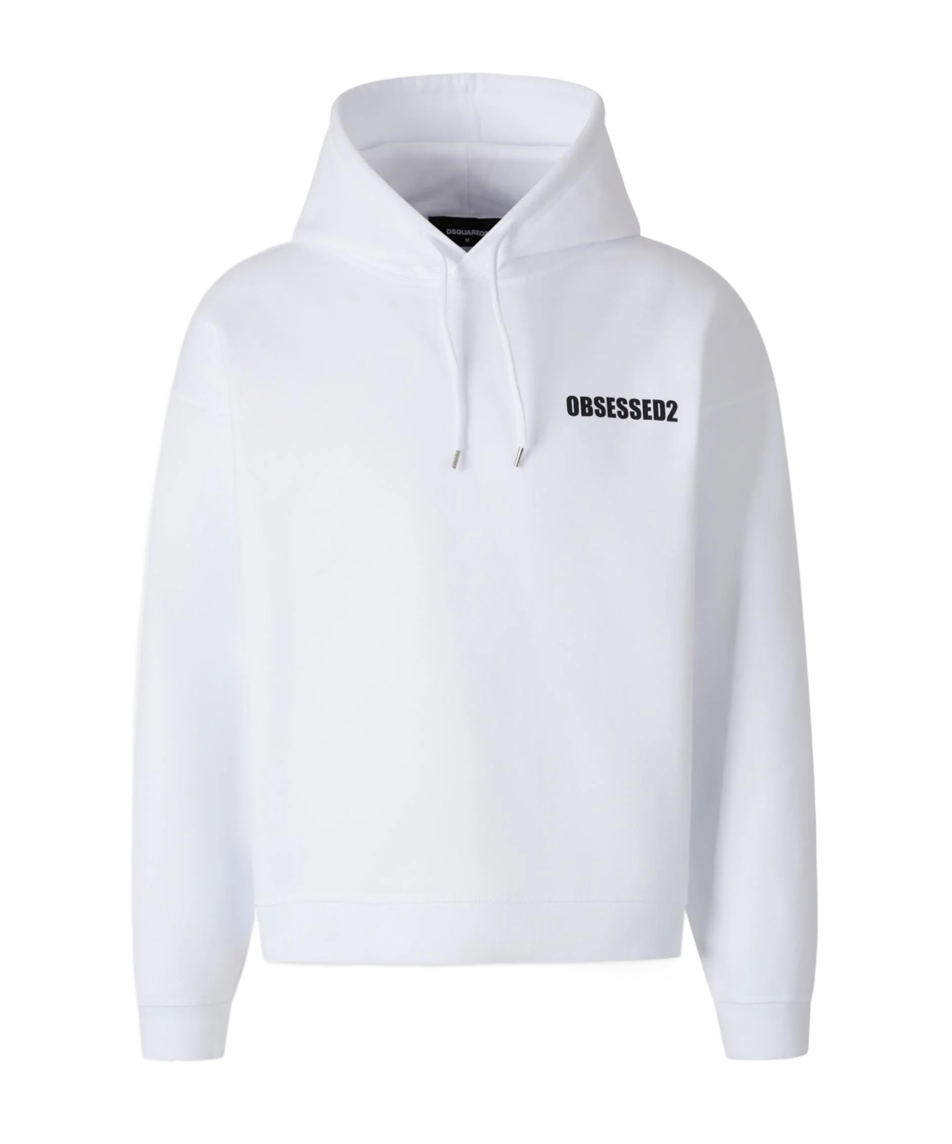 Dsquared2 Logo-printed Drawstring Hoodie In White